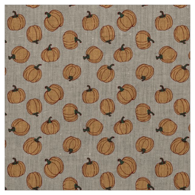 Tissu Citrouilles amusants (Échantillon)