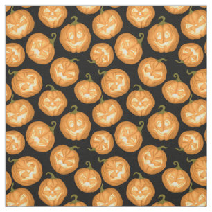 Tissu Citrouilles d'Halloween