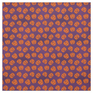 Tissu Citrouilles d'Halloween sur Motif Arrière - plan v
