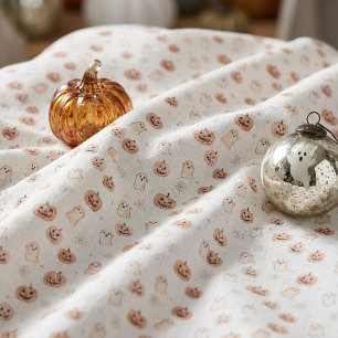Tissu Citrouilles fantômes de motif pastel Halloween ID1