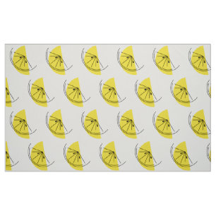 Tissu Citrus Lemon gros imprimé