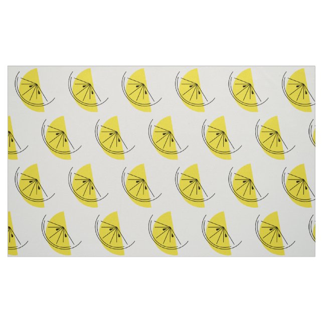 Tissu Citrus Lemon gros imprimé (Fat Quarter)