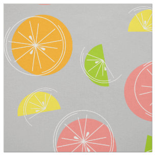 Tissu Citrus Multi gris