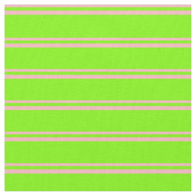 Tissu Clair rose et vert Motif à rayures (Fermer)