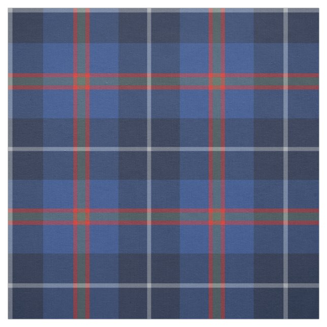 Tissu Clan Bryson Tartan Blue Plaid (Échantillon)