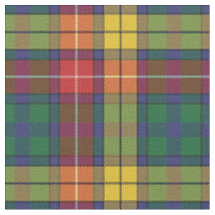 Tissu Clan Buchanan Plaid Tartan Motif
