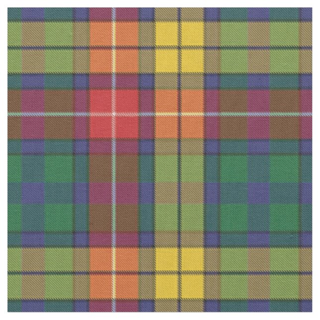 Tissu Clan Buchanan Plaid Tartan Motif (Fermer)