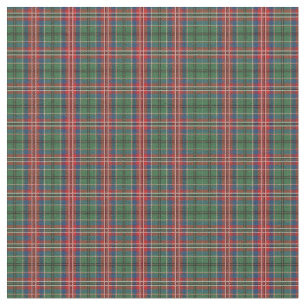Tissu Clan écossais MacCulloch Plaid Red Blue Green