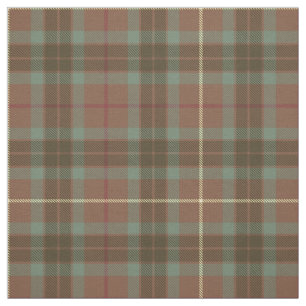 Tissu Clan Fraser Chasse Tartan Patiné