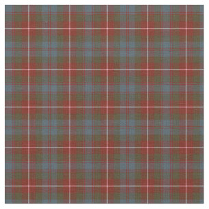 Tissu Clan Fraser de tartan patiné de Lovat