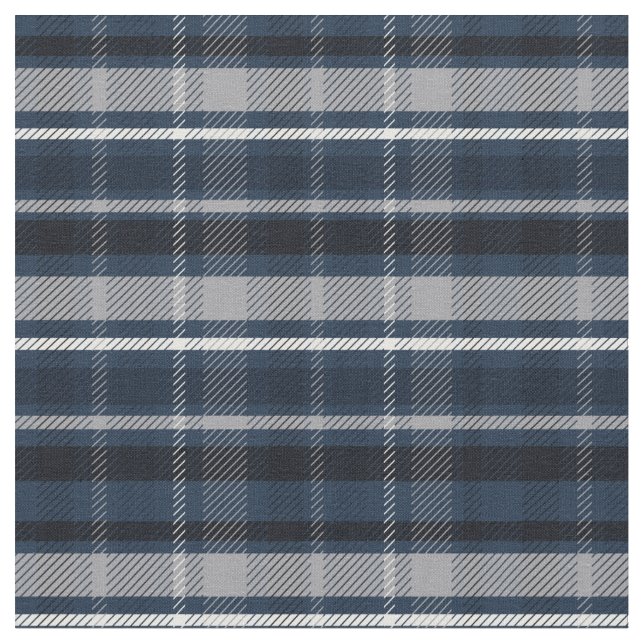 Tissu Clan Macneil Blue Scottish Tartan chèques motif (Fermer)