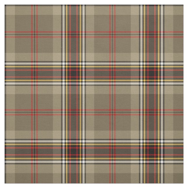 Tissu Clan O'Keefe Tartan Tan Plaid (Échantillon)