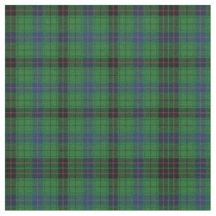 Tissu Clan Plaid Davidson Tartan Vert noir