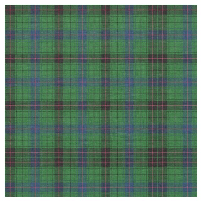 Tissu Clan Plaid Davidson Tartan Vert noir (Fermer)
