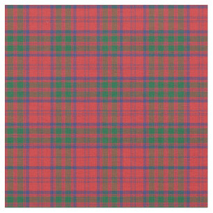 Tissu Clan Plaid Grant Tartan Vert Rouge Bleu Check