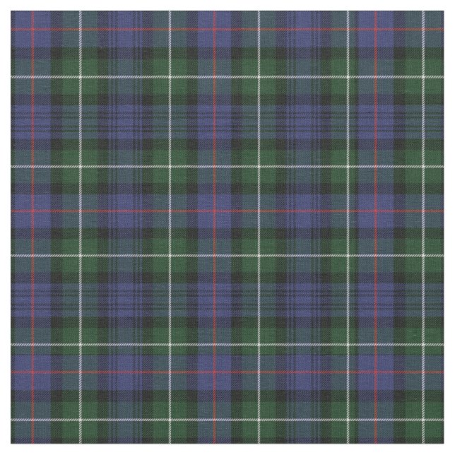 Tissu Clan Plaid MacKenzie Tartan Green Purple Check (Fermer)