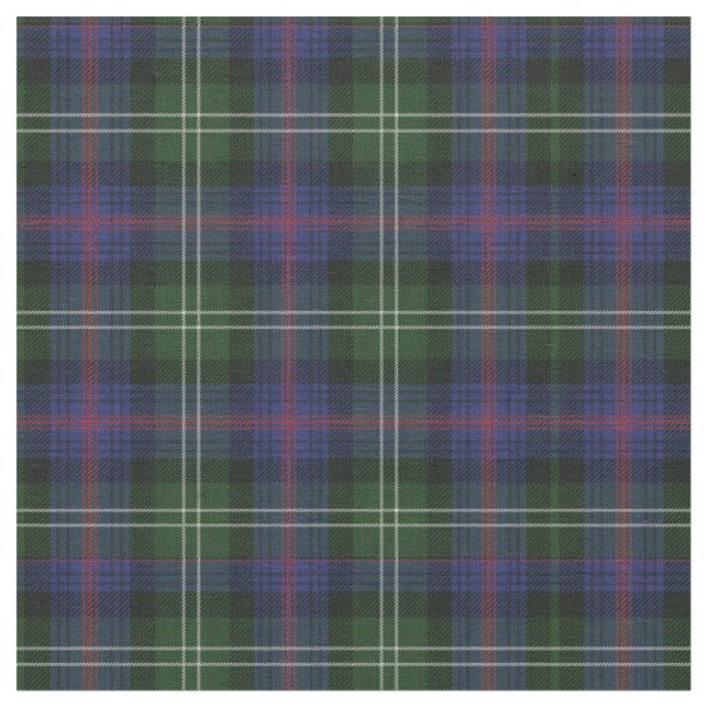 Tissu Clan Plaid Sutherland Tartan Green Purple Check (Fermer)