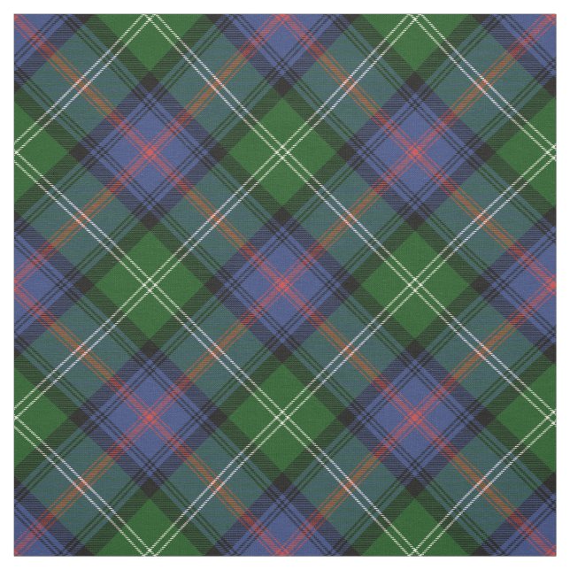 Tissu Clan Sutherland Tartan - motif diagonal moyen (Échantillon)