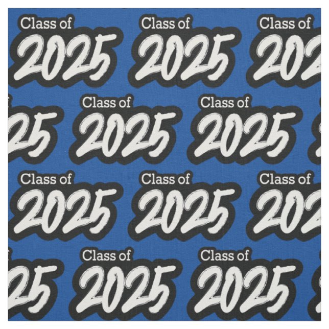 Tissu Classe de brosse en gras bleu de 2025 (Échantillon)