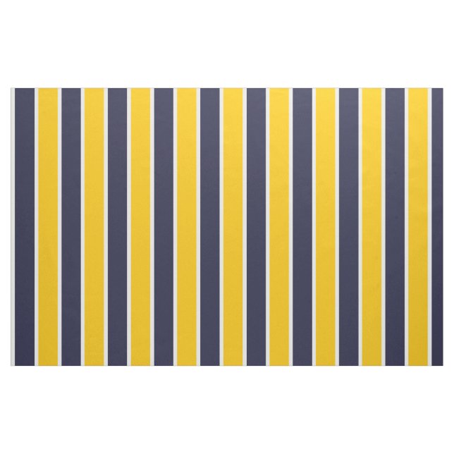 Tissu Classic Big Bold Bleu jaune Bleu Blancs Motif (Fat Quarter)