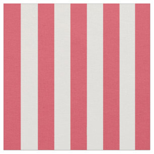 Tissu Classic Elegant Coral Rose Crème Rouge Blancs