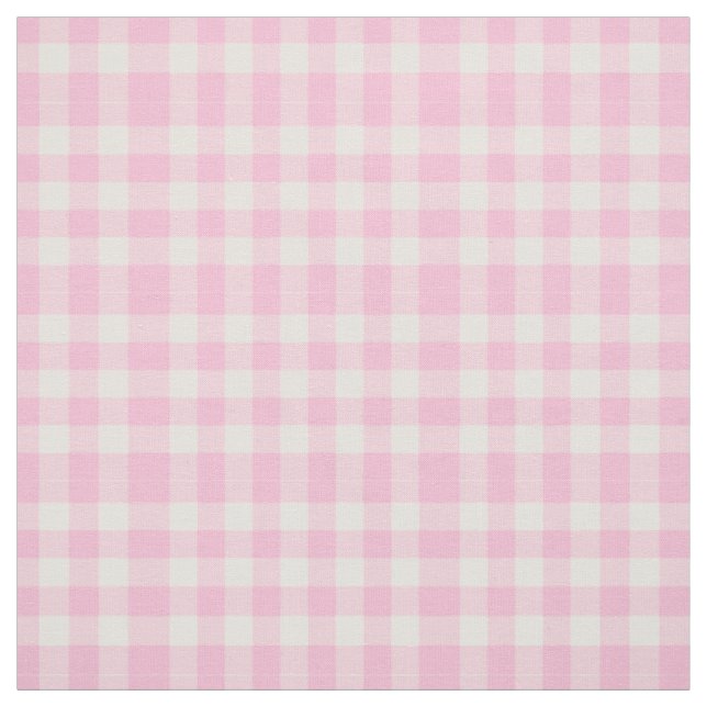 Tissu classique à carreaux rose (Échantillon)