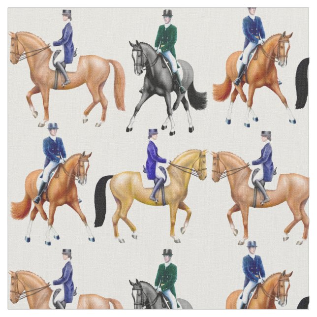 Tissu classique de cavalier de cheval de dressage (Fermer)