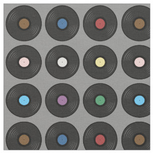 Tissu Classique du disque de vinyle coloré