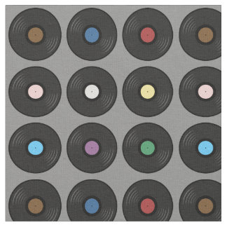 Tissu Classique du disque de vinyle coloré