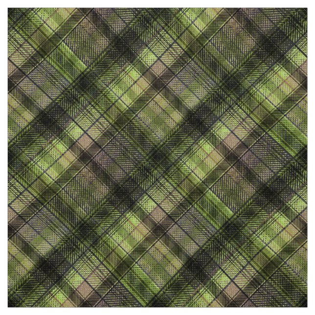 Tissu Classique écossais écossais vert écossais (Échantillon)