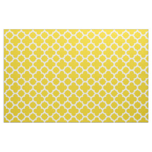 Tissu classique jaune citron de motif de