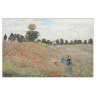 Tissu Claude Monet - Champ de pavot