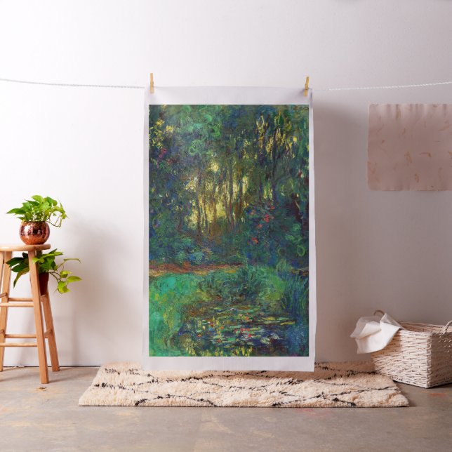 Tissu Claude Monet - Coin d'un étang avec des Nénuphars (In Situ)