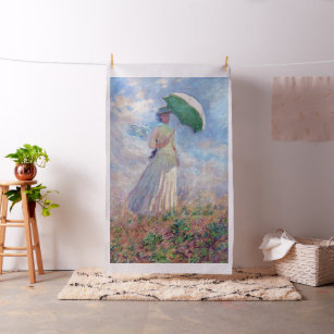Tissu Claude Monet - Femme avec un parasol face à droite