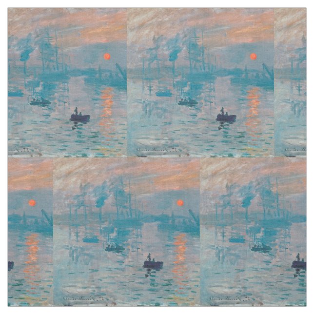 Tissu Claude Monet Impression Soleil Levant Français (Échantillon)