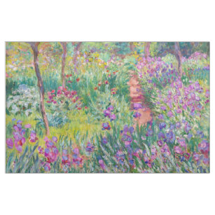 Tissu Claude Monet - Le jardin d'Iris à Giverny