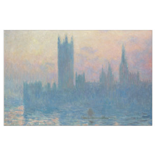 Tissu Claude Monet Les maisons du Parlement Coucher de s