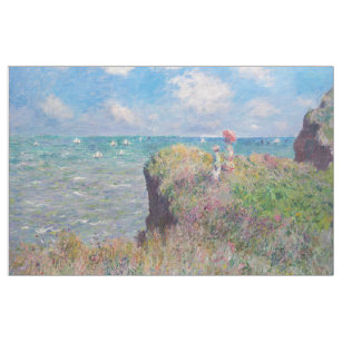 Tissu Claude Monet - Promenade Cliff à Pourville