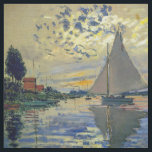 Tissu Claude Monet - Voilier au Petit-Gennevilliers<br><div class="desc">Bateau à voile au Petit-Gennevilliers / Voilier au Petit-Gennevilliers - Claude Monet,  1874</div>