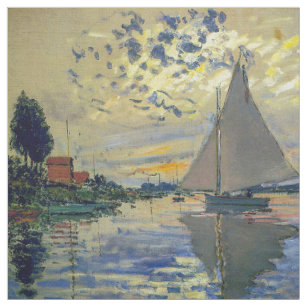 Tissu Claude Monet - Voilier au Petit-Gennevilliers