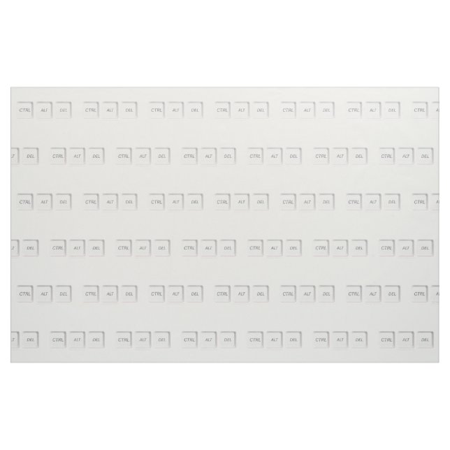 Tissu Clavier d'ordinateur CTRL ALT DEL de SlipperyJoe (Yard)