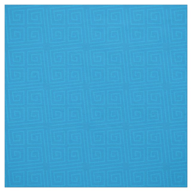 Tissu Clé grecque amusant bleu clair (Échantillon)