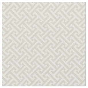 Tissu Clé grecque beige lin Motif