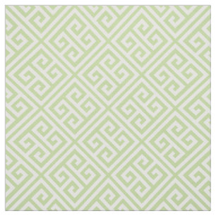 Tissu Clé grecque verte