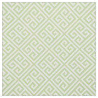 Tissu Clé grecque verte