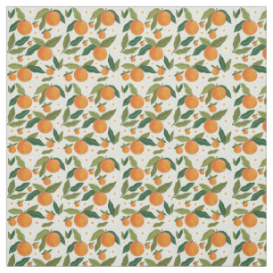 Tissu Clementine Grove Motif botanique avec vert
