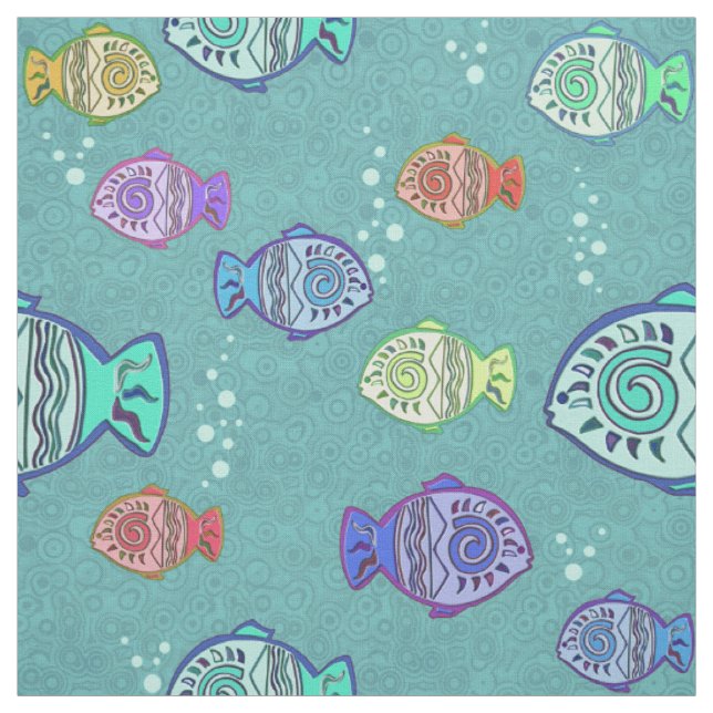 Tissu Clip Art Fish Motif + vos idées (Échantillon)