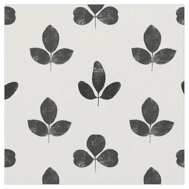 Tissu Clocher noir sur blanc (Fermer)