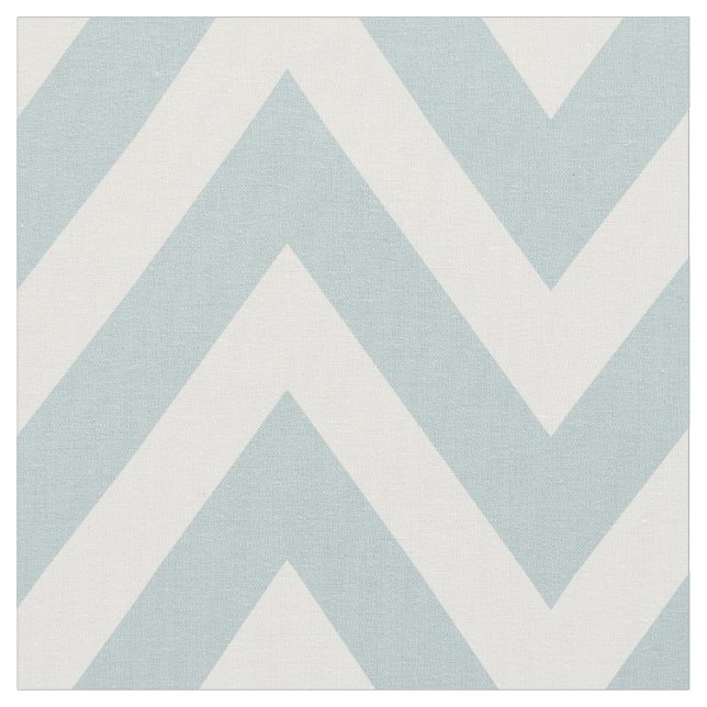 Tissu Cloud Blue Moderne Chevron Grande échelle (Fermer)