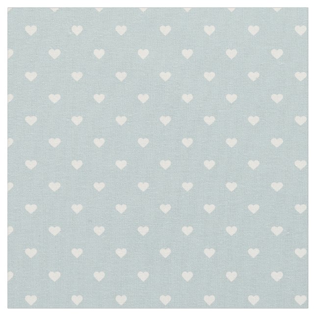 Tissu Cloud Blue Polka Coeurs point (Fermer)